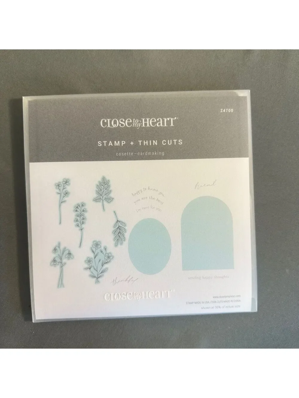 Close To My Heart Z4700 Cosette Acrylic Stamp and Thin Cut Set